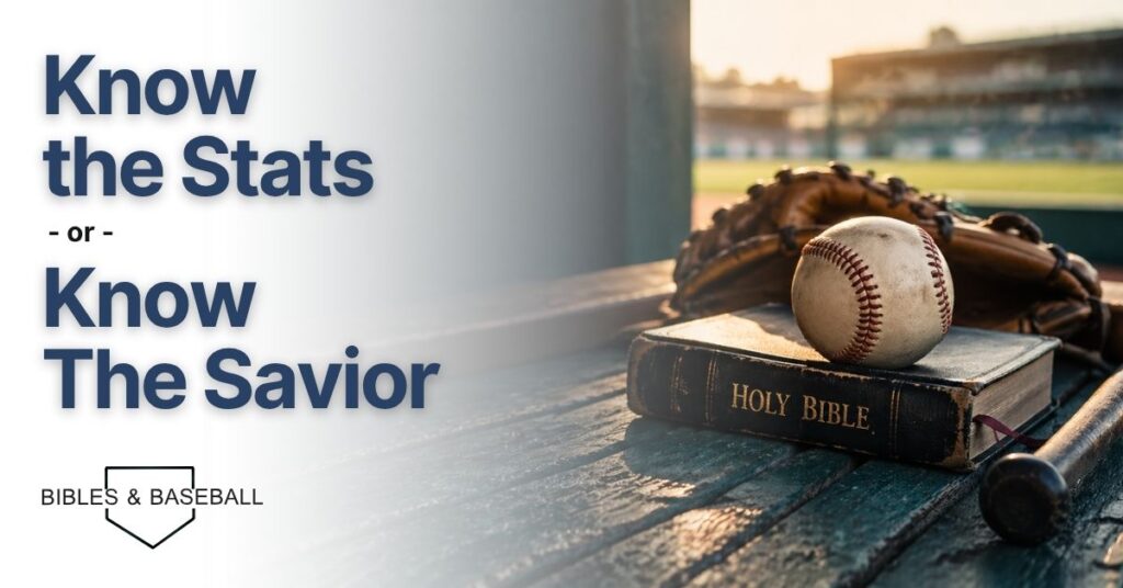 Baseball resting on a Holy Bible in a dugout with glove and bat in warm evening light